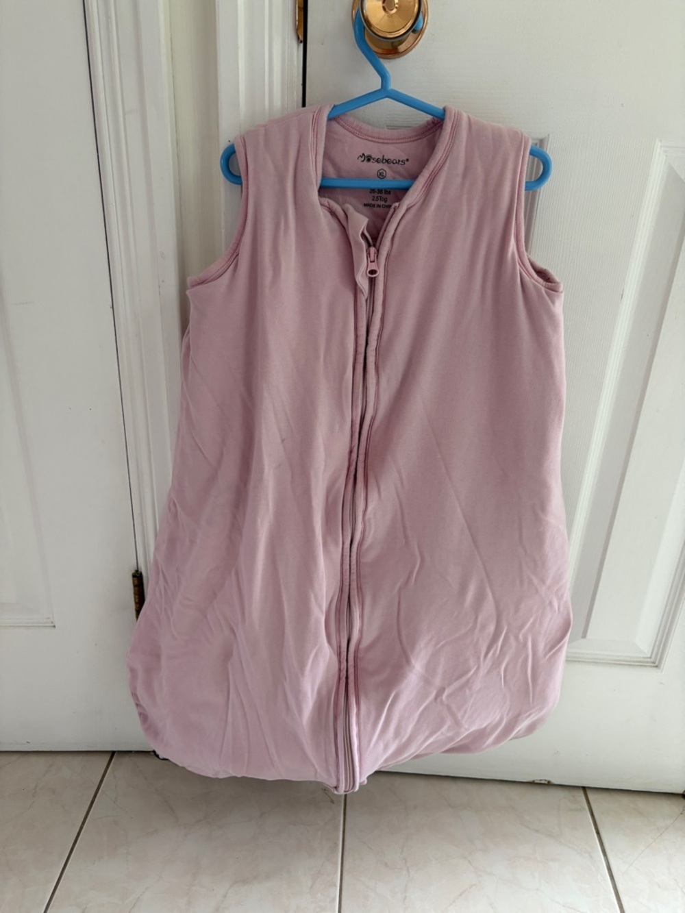 SeBears Sleeveless Pink Baby Sleep Sack 18-24 months